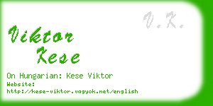 viktor kese business card